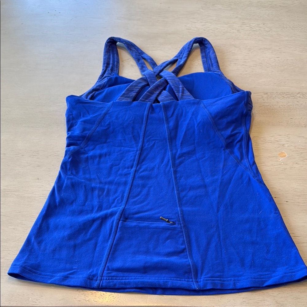Women's Blue workout tank Top size 6 calia carrie underwood
